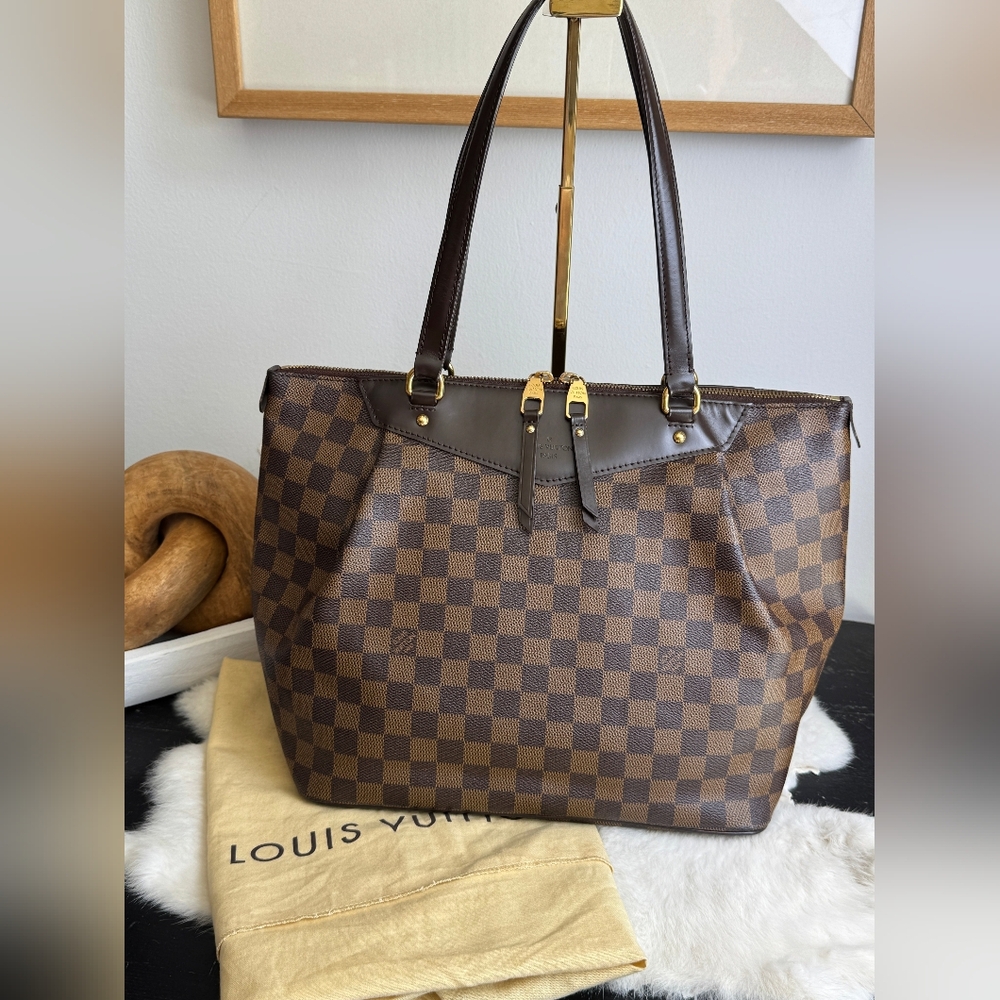 Authentic Louis Vuitton Westminster Damier Ebene GM! Tote Bag Shoulder Bag! GUC! - Picture 3 of 17
